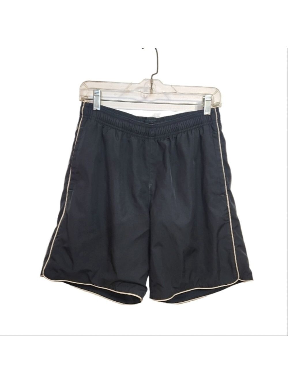 Lands' End Mens Swim Trunks Shorts Dark Green Small